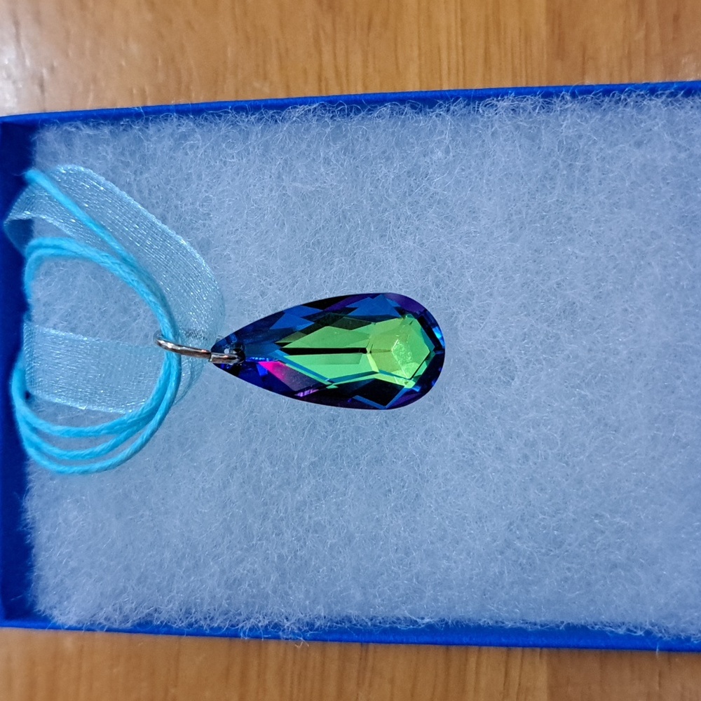 🔥CLEARANCE! Mysterious Ocean Crystal Marquise Necklace - Picture 3 of 6